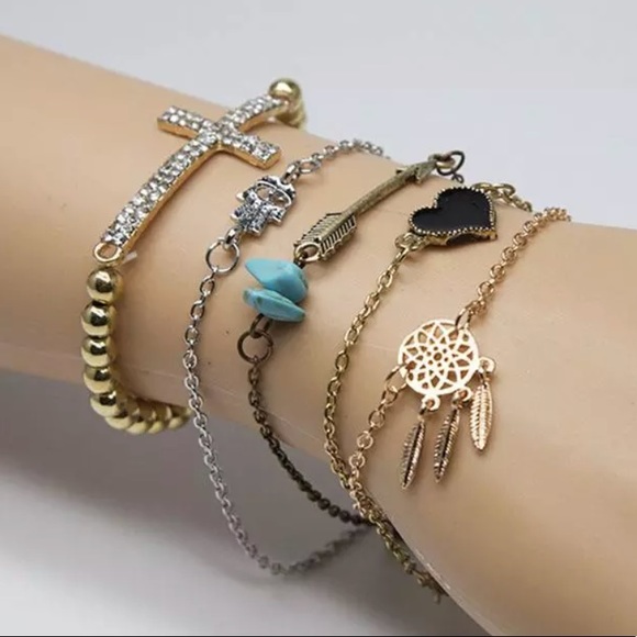 ✨ 5 piece Positive Bracelet Set 😍✨ - Picture 3 of 8